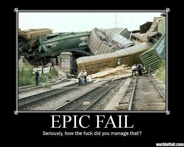 Train Epic Fail